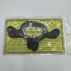 NEW Colorado Saddlery‎ Spur Tiedown Pair No. 26-30 Synthetic Rubber Made in USA